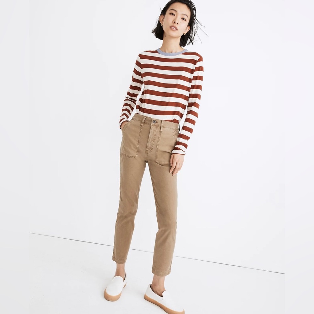 Madewell Stovepipe Fatigue Pants: TENCEL™ Lyocell Edition, Size 26